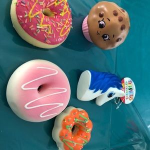 All different squishes and different sizes